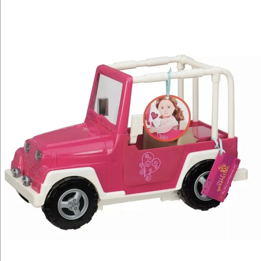 Our Generation My Way and Highways 4x4 Doll Vehicle - Pink White - NWT